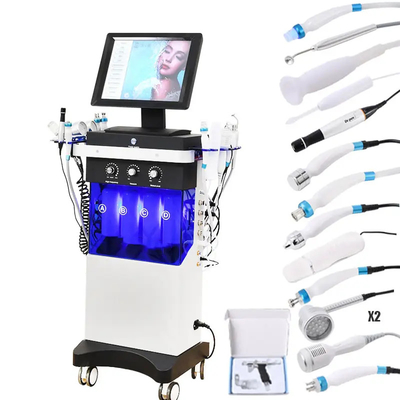 14 em 1 Dermoabrasão hidrofásica máquina de rejuvenescimento facial com bolhas grandes de oxigénio