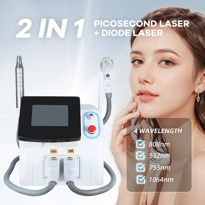 Depilação Nd Yag 755nm 808nm 1064nm Diodo Laser depilação e máquina de remoção de tatuagem