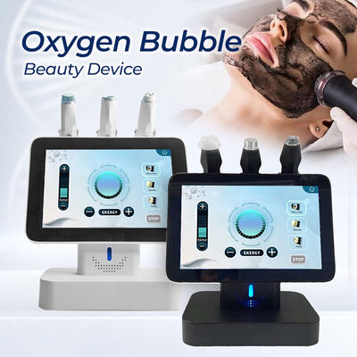 3 em 1 máquina facial de limpeza profunda do salão de beleza da bolha do CO2 do jato do oxigênio
