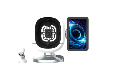 Professional-grade 36 million-pixel AI-powered skin analyzer, equipped with a precision microscopic analysis handpiece