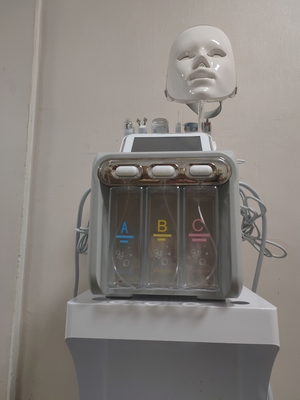 Máquina de limpeza facial hidrofásica profissional com equipamento de beleza de luz LED 2023 2024