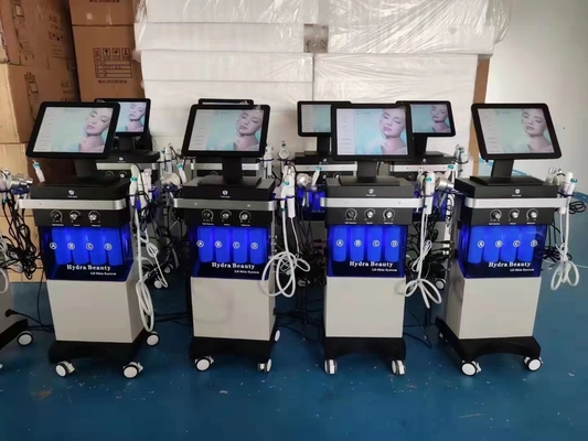 14 em 1 Dermoabrasão hidrofásica máquina de rejuvenescimento facial com bolhas grandes de oxigénio