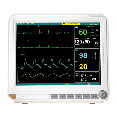 Electrocardiograma Sangue Saturação de oxigénio Temperatura corporal Monitores médicos