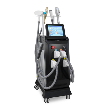 4 em 1 OPT IPL Rf Nd YAG depilação indolor Rejuvenescimento da pele máquina de beleza
