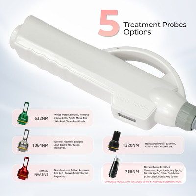 Máquina de remoção de tatuagens por laser picossegundo com Q-Switched Clinical Korea 1064nm