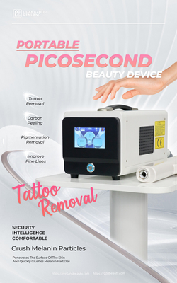 2024 Último Laser Pico Portátil Picosecundo Laser de remoção de todos os pigmentos e remoção de tatuagens 755nm Picosecundo