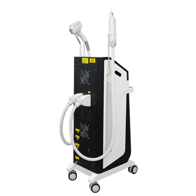 2 em 1 808nm Laser remoção permanente de tatuagem de cabelo Yag Diodo Salão de beleza 3 comprimentos de onda Diodo Laser