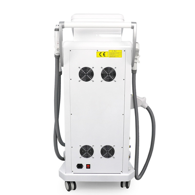 Tela dupla 3 em 1 Multifuncional RF Face Lifting Nd Yag Laser Tattoo Removal OPT IPL Máquina de remoção de cabelo