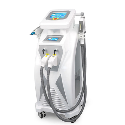 Tela dupla 3 em 1 Multifuncional RF Face Lifting Nd Yag Laser Tattoo Removal OPT IPL Máquina de remoção de cabelo