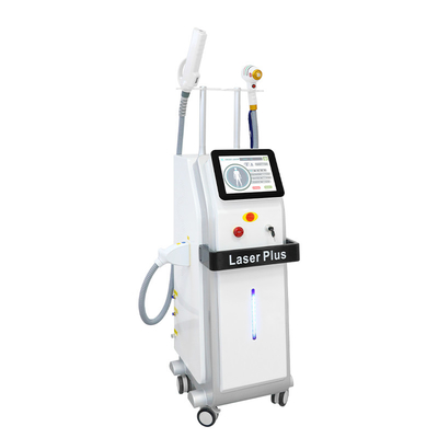 2 em 1 Diodo + remoção de cabelo laser Pico remoção de tatuagem Rejuvenescimento da pele Equipamento de beleza
