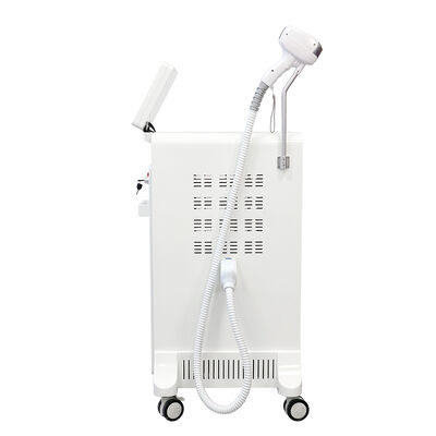 Depilação a laser de diodo indolor 808nm, punhos duplos, laser picosegundo portátil, 3 ondas, máquina de laser de diodo de três comprimentos de onda