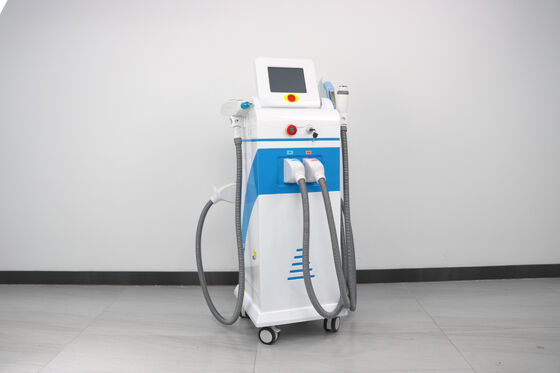 4 in1 Multi-functional Laser Beauty machine Magneto-optics light Vertical four handles Hair Removal Laser Painless Safe Hair Removal Laser Tattoo Removal RF machine