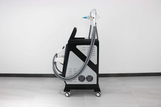 máquina de beleza vertical 4 em 1 Multifuncional Beauty Device & Laser Hair Removal System — Remoção de Pelos a Laser, Rejuvenescimento da Pele, Remoção de Tatuagens, Remoção de Verrugas Laser de Grau Comercial