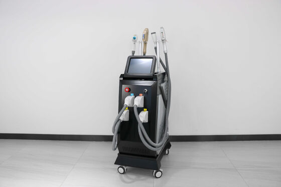 máquina de beleza vertical 4 em 1 Multifuncional Beauty Device & Laser Hair Removal System — Remoção de Pelos a Laser, Rejuvenescimento da Pele, Remoção de Tatuagens, Remoção de Verrugas Laser de Grau Comercial