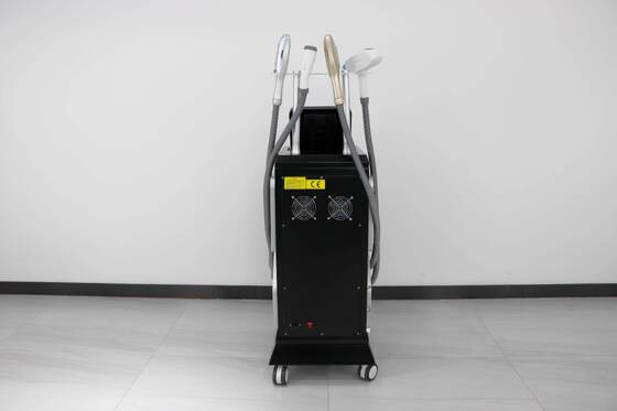 máquina de beleza vertical 4 em 1 Multifuncional Beauty Device & Laser Hair Removal System — Remoção de Pelos a Laser, Rejuvenescimento da Pele, Remoção de Tatuagens, Remoção de Verrugas Laser de Grau Comercial
