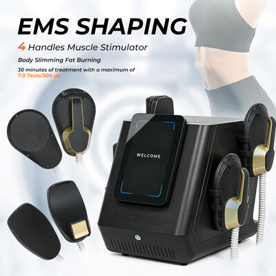 Máquina portátil de escultura corporal EMS com potência de saída de 2800W tela de 12 polegadas e tecnologia EMSlim para estimulação muscular