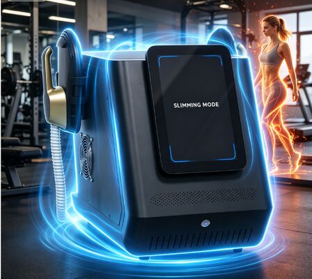 Máquina portátil de escultura corporal EMS com potência de saída de 2800W tela de 12 polegadas e tecnologia EMSlim para estimulação muscular