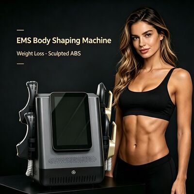 Máquina portátil de escultura corporal EMS com potência de saída de 2800W tela de 12 polegadas e tecnologia EMSlim para estimulação muscular