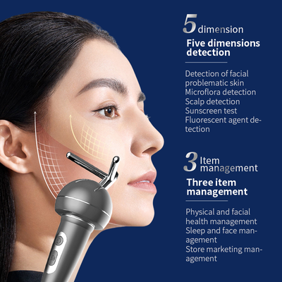 X5 Pro AI Analisador de pele facial Multi-espectro Scanner facial Equipamento de diagnóstico de pele para salão de beleza