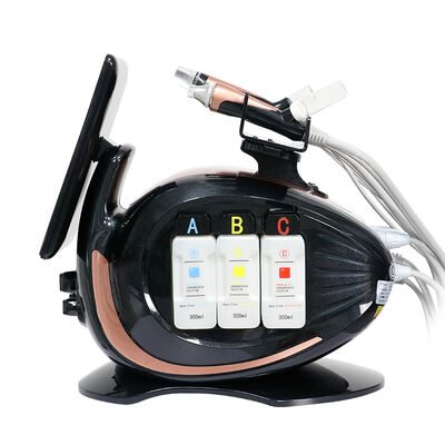 8 em 1 máquina multifuncional de oxigênio de hidrogênio pequena bolha hidrafacial equipamento de salão de cuidados com a pele facial