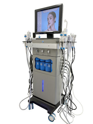 18 em 1 Aqua Exfoliate Oxygen Nutrir Repair Facial Bright Spa Professional Device