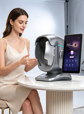Máquina portátil do analisador facial da clínica da beleza da exposição da câmera do AI do varredor diagnóstico da pele X3 portátil de 15,6 polegadas