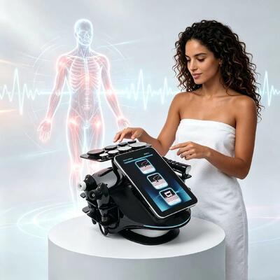 448KHz RF Tecar máquina de escultura corporal 3 sondas dispositivo de contorno para a clínica de redução de gordura