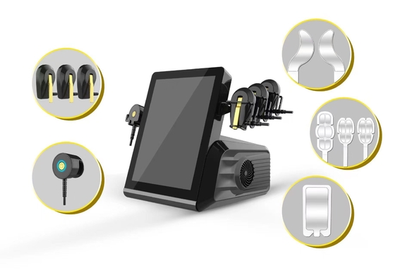 Máquina Facial Ems Rf Ems Suit Almofadas Elétricas Reafirmantes de Pele Remoção de Rugas Anti-Envelhecimento