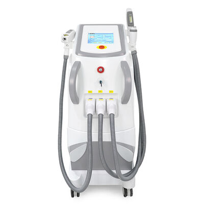 Máquina de beleza laser multifuncional 3 em 1 vertical 3 alças de remoção de cabelo laser indolor remoção de cabelo seguro laser remoção de tatuagem máquina de RF