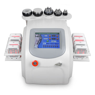 Multifuncional 6 em 1 cavitação ultra-sônica rf vácuo laser alvo corpo emagrecimento pele que aperta a máquina para salão de beleza