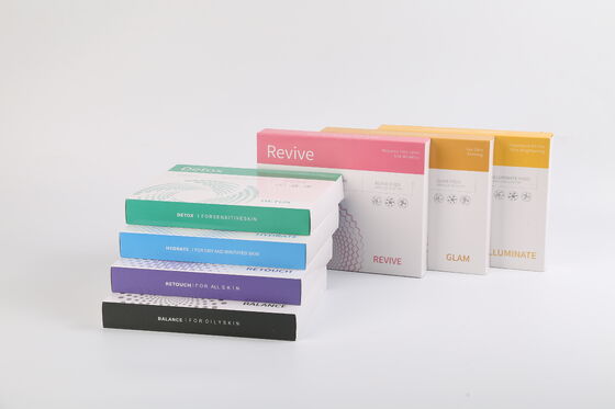 Kit de tratamento facial multicolorido iluminar reviver equilíbrio retoque desintoxicação hidratar cuidados com a pele soro pod kit para spa