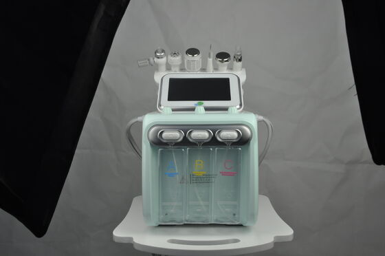 Máquina de limpeza facial de bolhas de 2 gerações 6-em-1 Instrumento multifuncional de limpeza facial para uso comercial e doméstico.