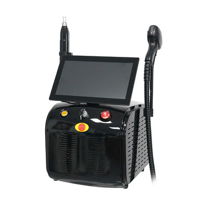 Máquina de laser de díodo portátil tri-comprimento de onda 2 em 1 808nm 755nm 1064nm laser de díodo 808 e equipamento de salão de beleza para remoção de tatuagens